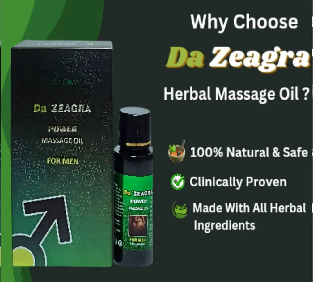 DA ZEAGRA HERBAL POWER MASSAGE OIL - NEW FORMULA