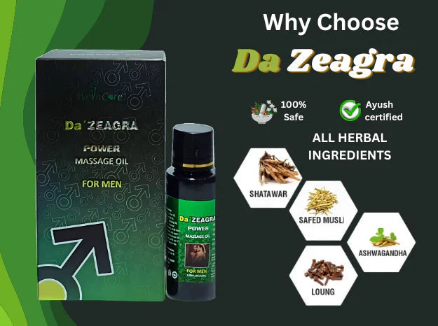 DA ZEAGRA HERBAL POWER MASSAGE OIL - NEW FORMULA